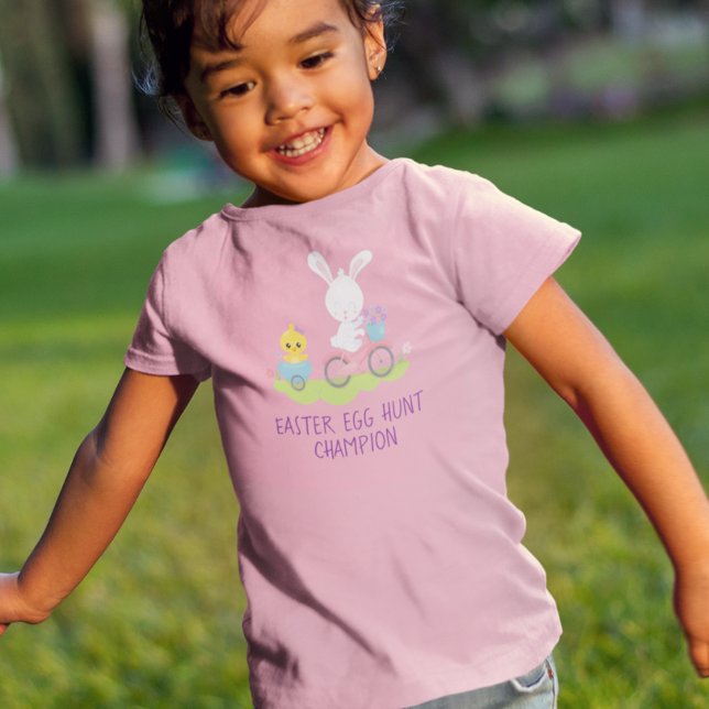 T-shirt Pour Bébé Champion de chasse aux oeufs de Pâques Cute lapin (Créateur téléchargé)