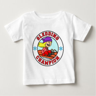 T-shirt Pour Bébé Champion de la couture, fille de dessin