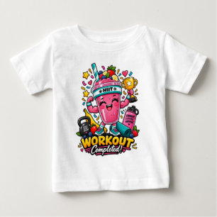 T-shirt Pour Bébé Champion de smoothie HIIT heureux Workout terminé 