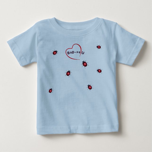 T-shirt Pour Bébé Chance Insecte Amusant (Devant)