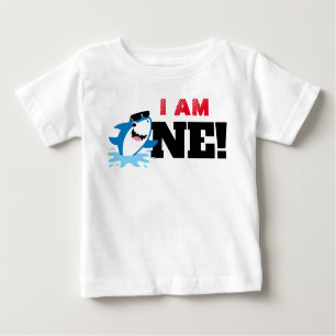 T-shirt Pour Bébé Chandail d'anniversaire de requin Toddler Baby Kid