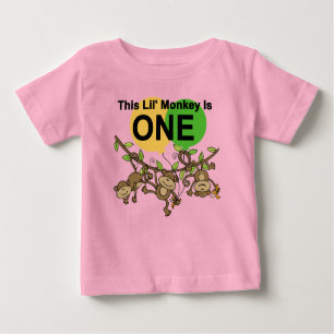 T-shirt Pour Bébé Chandails et cadeaux 1er anniversaire des singes