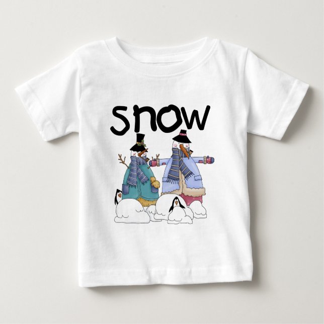 T-shirt Pour Bébé Chandails et cadeaux pour les amateurs de neige (Devant)