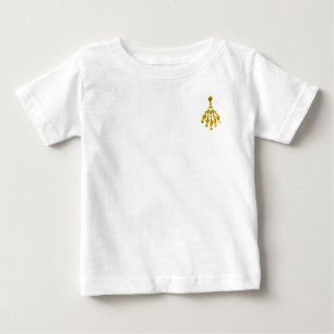 T-shirt Pour Bébé Chandelier en or