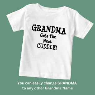 T-shirt Pour Bébé Changer de nom, n'importe quelle grand-mère de tex