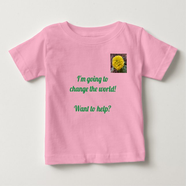 T-shirt Pour Bébé Changer le monde (Devant)