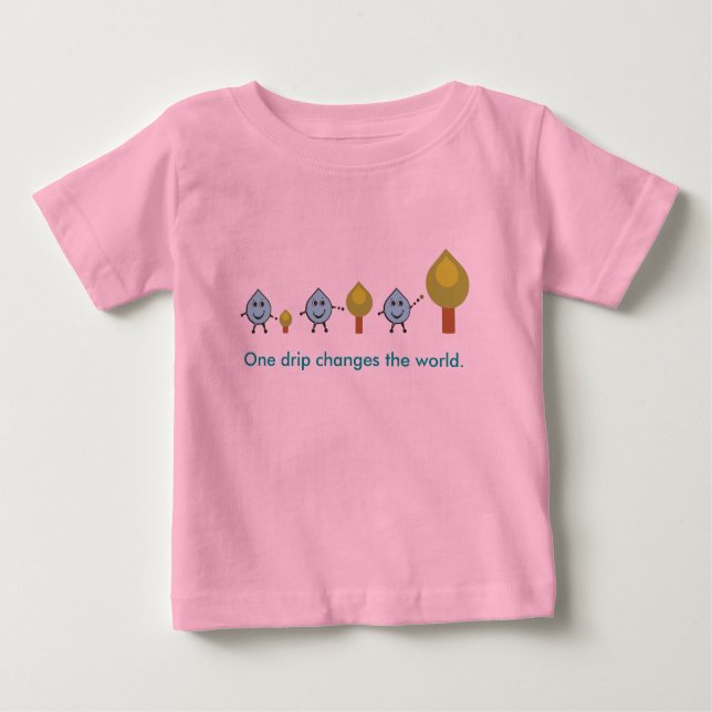 T-shirt Pour Bébé Changer le monde - LONGSLEEVE CREEPER (Devant)