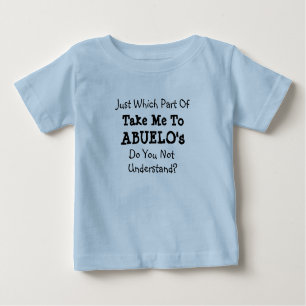 T-shirt Pour Bébé Changer TOUS LES Textes Me conduire au Grand-Père