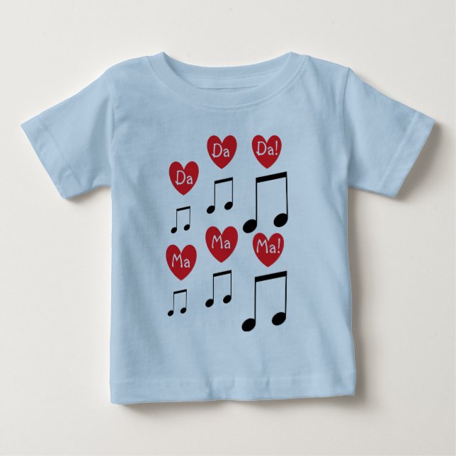 T-shirt Pour Bébé Chanson de bébé (Devant)
