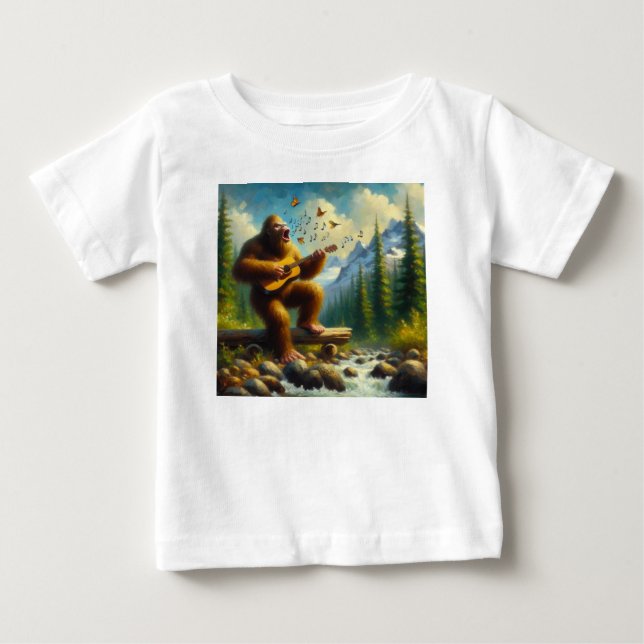 T-shirt Pour Bébé Chant Bigfoot (Devant)