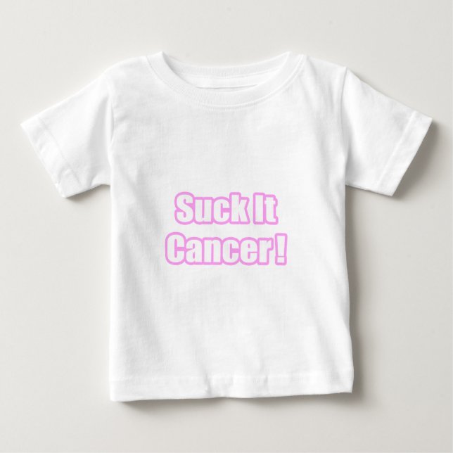 T-shirt Pour Bébé Chanter Le Cancer (Rose) (Devant)
