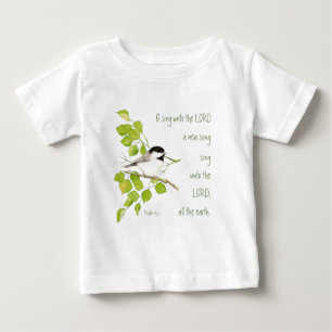 T-shirt Pour Bébé Chantez une nouvelle chanson au seigneur, à