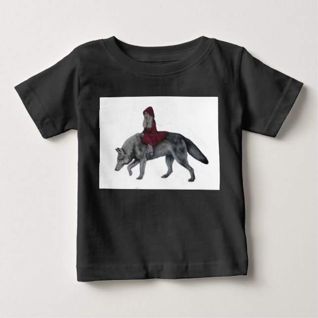 T-shirt Pour Bébé Chapeau rouge (Devant)