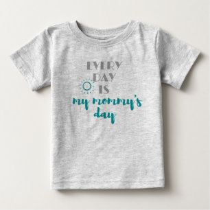 T-shirt Pour Bébé chaque jour est le jour de ma maman mignon