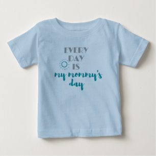 T-shirt Pour Bébé chaque jour est le jour de ma maman mignon