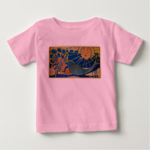 T-shirt Pour Bébé Char de paon