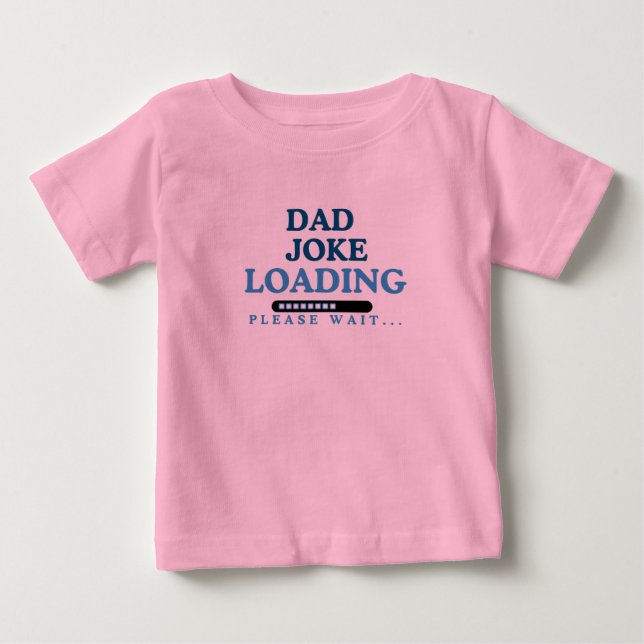 T-SHIRT POUR BÉBÉ CHARADE DE BLAGUE DE PAPA  (Devant)