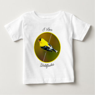 T-shirt Pour Bébé Chardonneret jaune - Photographie originale