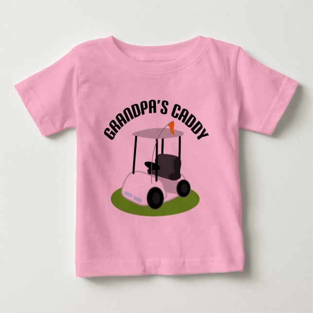 T-shirt Pour Bébé Chariot de grand-papas (golf) (Devant)
