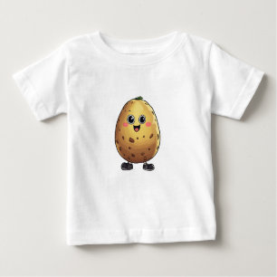 T-shirt Pour Bébé Charme Cartoon Pomme De Terre Délice