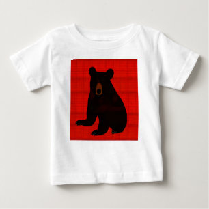 T-shirt Pour Bébé Charming Story Book Black Bear Cub