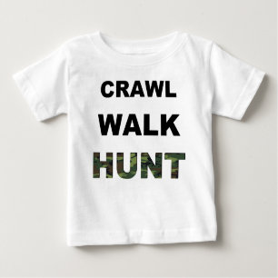 T-shirt Pour Bébé chasse à promenade de rampement