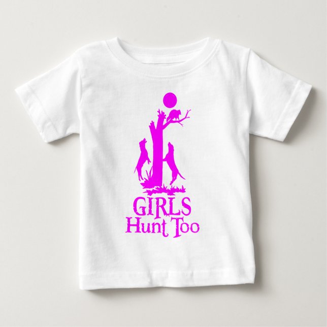 T-SHIRT POUR BÉBÉ CHASSE DE FILLE DE COON (Devant)