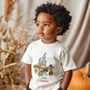 T-shirt Pour Bébé Chasseurs de trésors Pirate Anniversaire