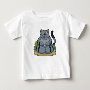 T-shirt Pour Bébé Chat à Yoga Fitness