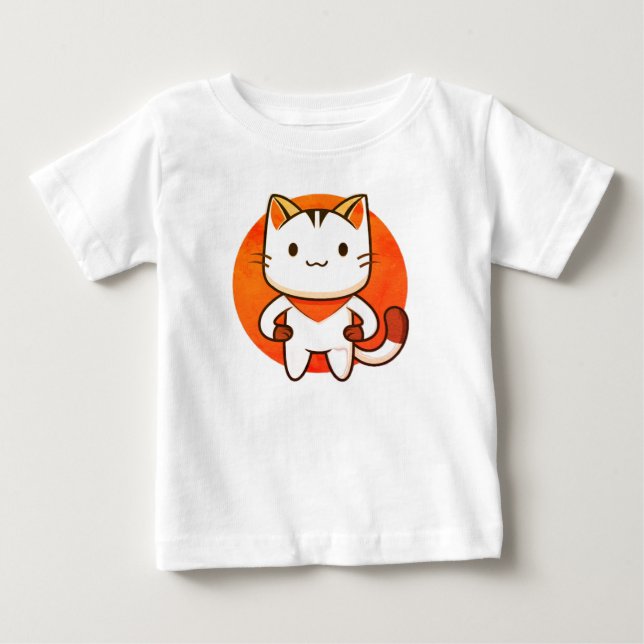 T-shirt Pour Bébé Chat, Animal de compagnie, Animal (Devant)