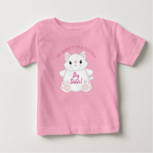 T-shirt Pour Bébé Chat Baby shower Kitty Rose