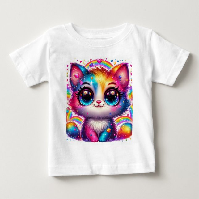 T-shirt Pour Bébé Chat bébé (Devant)