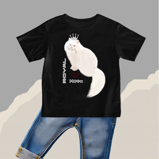 T-shirt Pour Bébé chat blanc (Créateur téléchargé)
