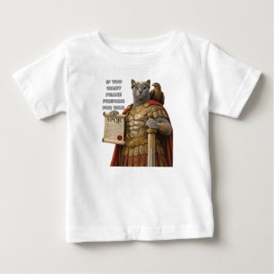T-shirt Pour Bébé Chat César Bleu Russe