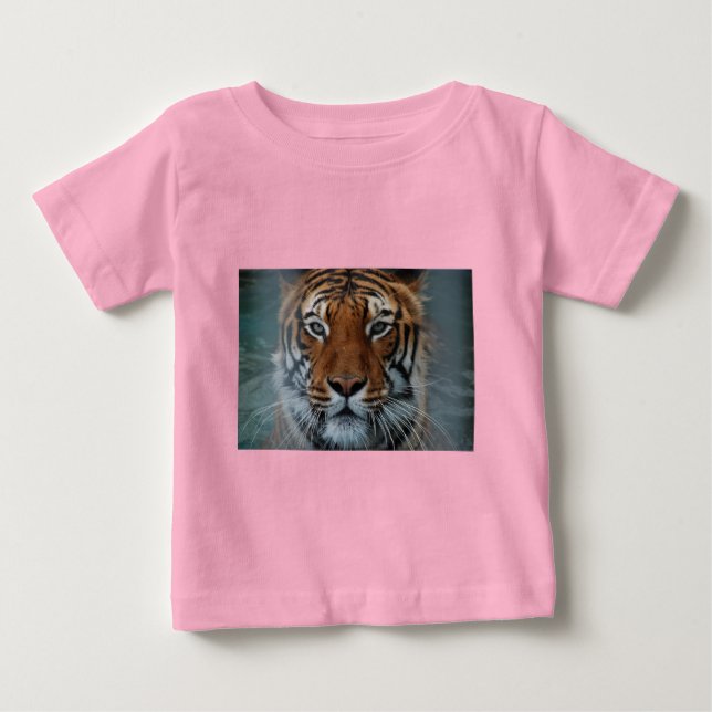 T-shirt Pour Bébé Chat Chats sauvage rayure impression diy Anniversa (Devant)
