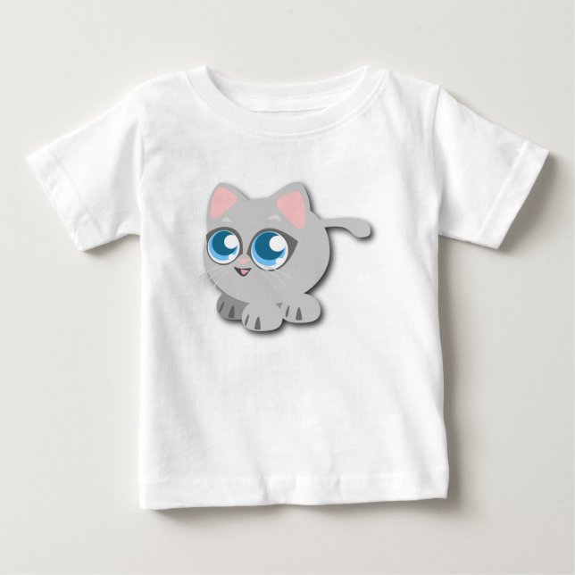 T-shirt Pour Bébé Chat Chéri (Devant)