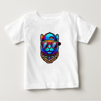 T-shirt Pour Bébé Chat coloré