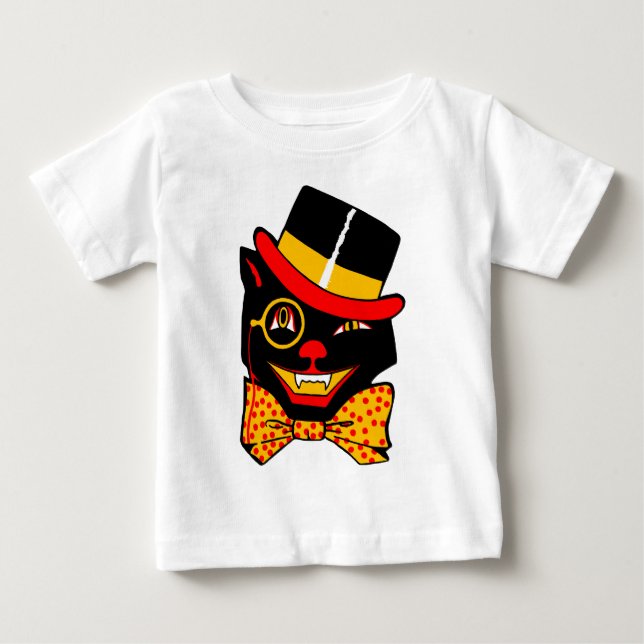 T-shirt Pour Bébé Chat de casquette supérieur (Devant)