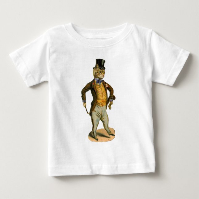 T-shirt Pour Bébé Chat de casquette supérieur (Devant)