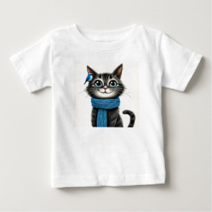 T-shirt Pour Bébé Chat de dessin animé mignon