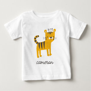 T-shirt Pour Bébé Chat de tigre sauvage