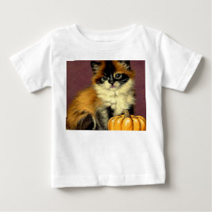 T-shirt Pour Bébé Chat d'Halloween Ragdoll vintage