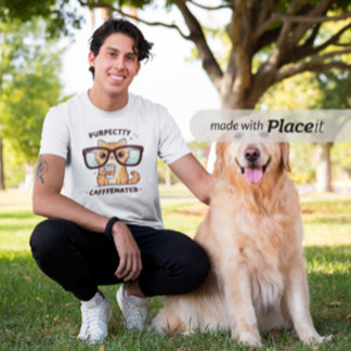 T-shirt Pour Bébé Chat drôle parfaitement caféiné