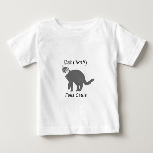 T-shirt Pour Bébé Chat Felis Catus (Devant)
