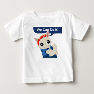 T-shirt Pour Bébé Chat féministe