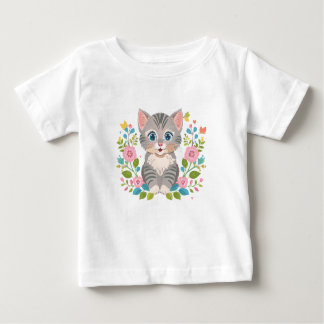 T-shirt Pour Bébé chat mignon
