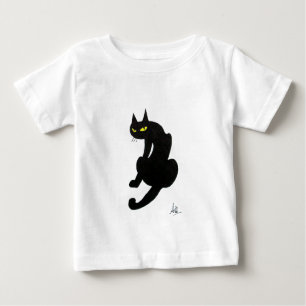 T-SHIRT POUR BÉBÉ CHAT NOIR HALLOWEEN PARTY