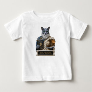 T-shirt Pour Bébé Chat Platoon Bleu Russe