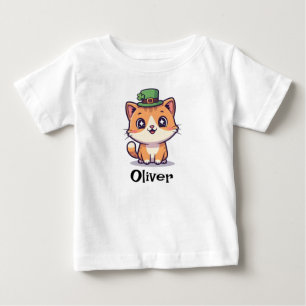 T-shirt Pour Bébé Chat roux irlandais chanceux