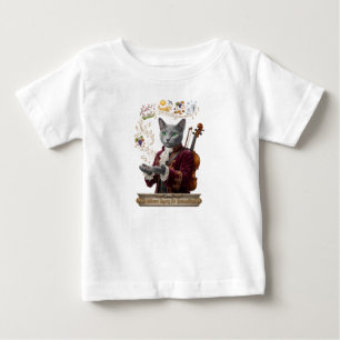 T-shirt Pour Bébé Chat Russe Bleu Vivaldi : Un héritage vibrant